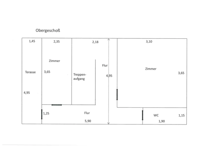 Grundriss Obergeschoss