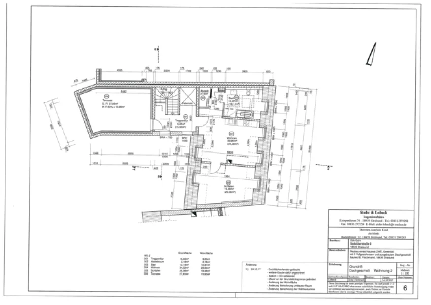 Grundriss Wohnung Fischmarkt 7 -DG Whg. Nr. 2