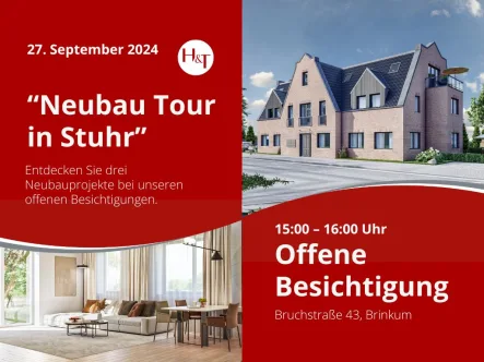 Neubau Wohnung kaufen in Stuhr Brinkum – Hechler & Twachtmann Immobilien GmbH - Wohnung kaufen in Stuhr - Winkelgevel 43 – attraktiver Neubau in Brinkum