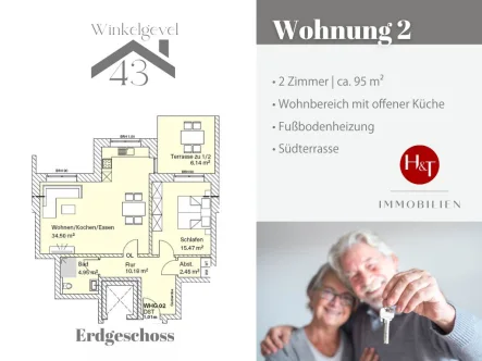 Neubau Wohnung kaufen in Stuhr Brinkum – Hechler & Twachtmann Immobilien GmbHohnung 2 (2) - Wohnung kaufen in Stuhr - Winkelgevel 43 – attraktiver Neubau in Brinkum