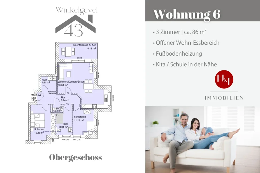 Neubau Wohnung kaufen in Stuhr Brinkum – Hechler & Twachtmann Immobilien GmbH - Wohnung kaufen in Stuhr - Winkelgevel 43 – attraktiver Neubau in Brinkum