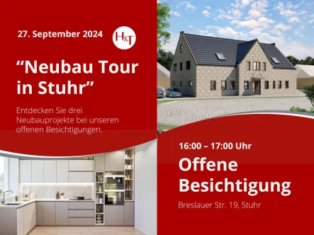 Neubau Wohnung Verkauf - Hechler und Twachtmann Immobilien GmbH - Wohnung kaufen in Stuhr - Großzügiges Wohnen im Effizienzhaus 40 EE – Die nachhaltige Einfamilienhaus-Alternative