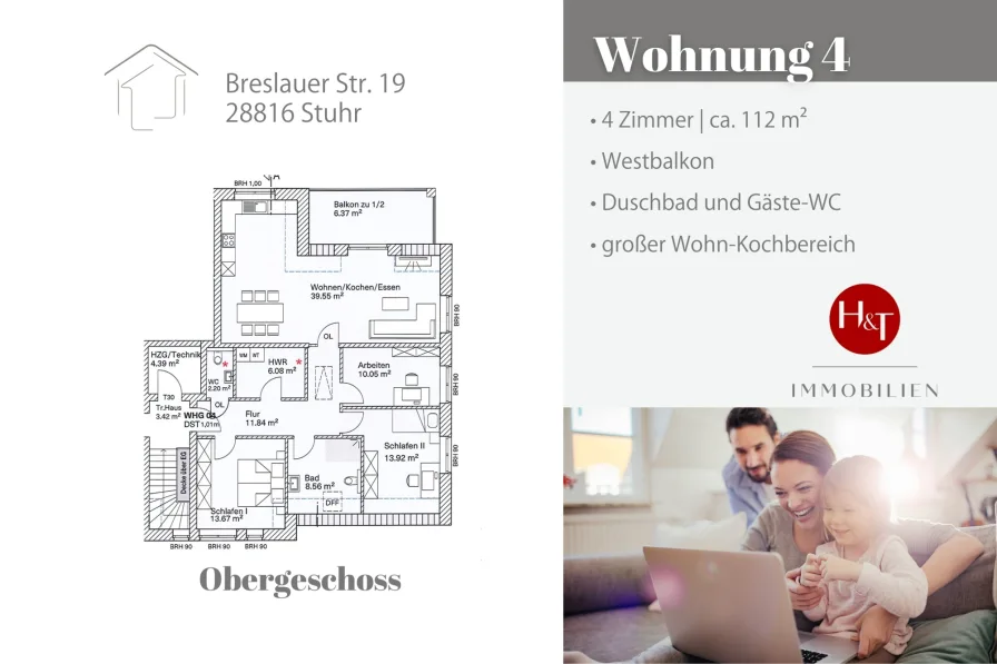 Neubau Wohnung kaufen in Stuhr Heiligenrode – Hechler & Twachtmann Immobilien GmbH