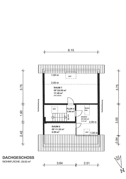 Grundriss Dachgeschoss