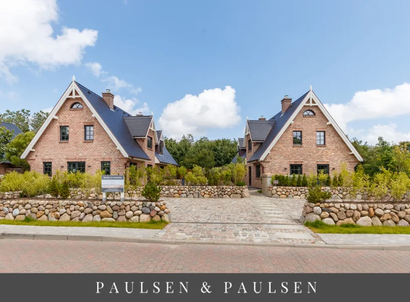  - Haus kaufen in Sylt - Neubauhausteil (Ferienwohnen) mit luxuriöser Ausstattung und Einrichtung in Alt-Westerland / Tinnum