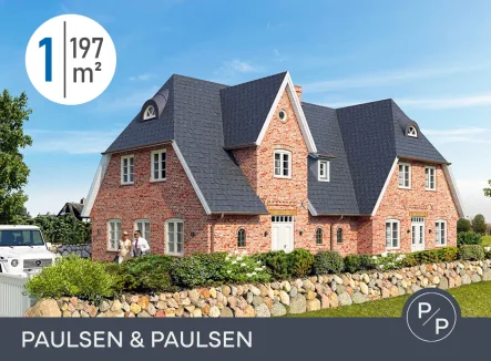  - Haus kaufen in Sylt - Luxuriöser Neubau: Hausteil (Ost) in herrlicher Lage von Morsum