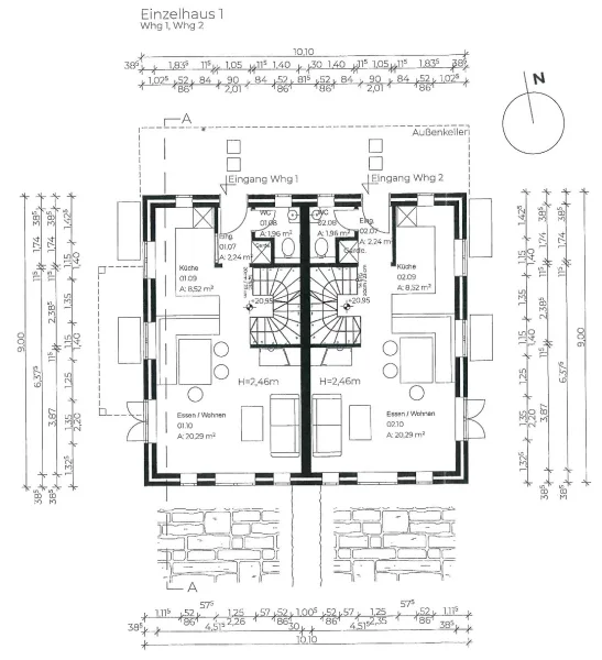 Grundrisse Einzelhaus 1 EG