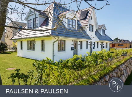  - Haus kaufen in Sylt - Exklusives Endhausteil mit schönem Garten und Garage in Alt-Westerland (Ferienwohnen)