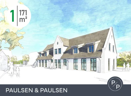  - Haus kaufen in Sylt - Neubau eines exklusiven Endhausteils (Dauerwohnen) in Tinnum