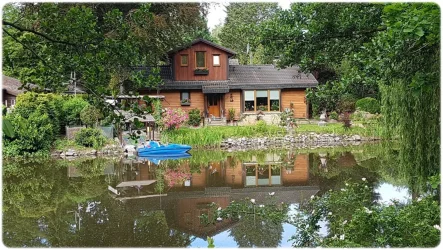 Wohnen am Wasser - Haus kaufen in Uetze - Uetze - idyllisches Landhaus am Spreewaldsee mit direktem Wasserzugang