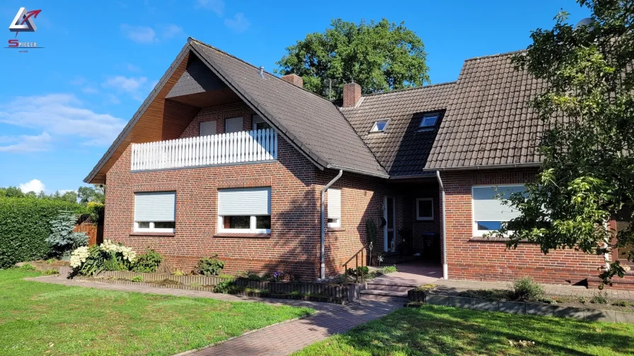 2785-lang7#Anbau mit Loggia - Haus kaufen in Uplengen - Ländliche Lage - tolles Wohnhaus