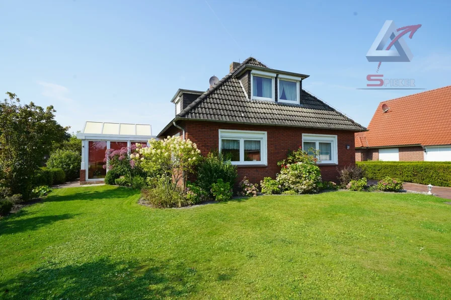 schönes Eigenheim - Haus kaufen in Uplengen - Schicker Bungalow in rückwärtig unverbauter ruhiger Wohnlage!