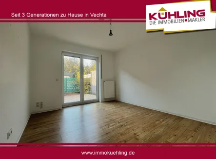 Zimmer 1 - Wohnung mieten in Vechta - Moderne 2-Zimmer Erdgeschosswohnung in Zentral Vechta