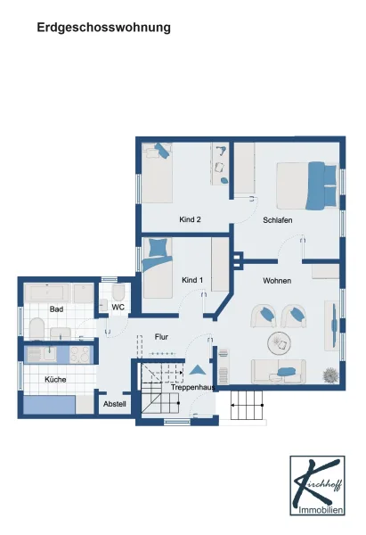 Grundriss EG - Wohnung