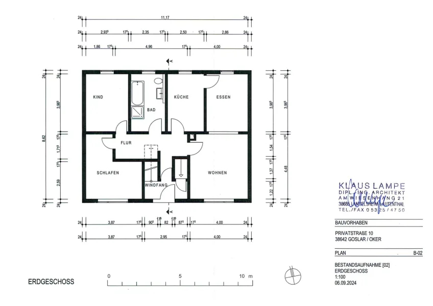 Grundriss Erdgeschoss - Haupthaus