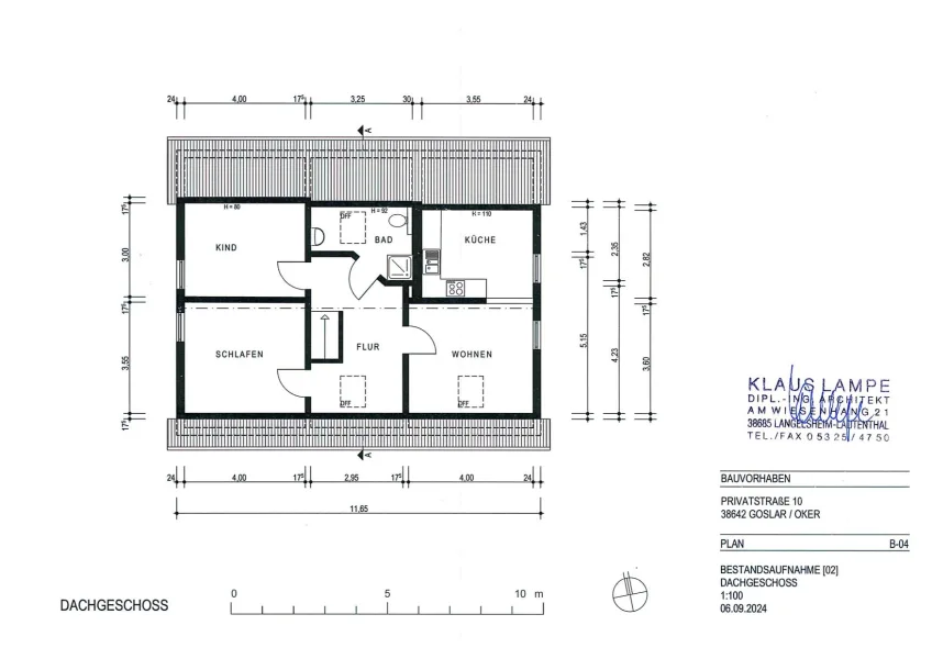 Grundriss Dachgeschoss - Haupthaus