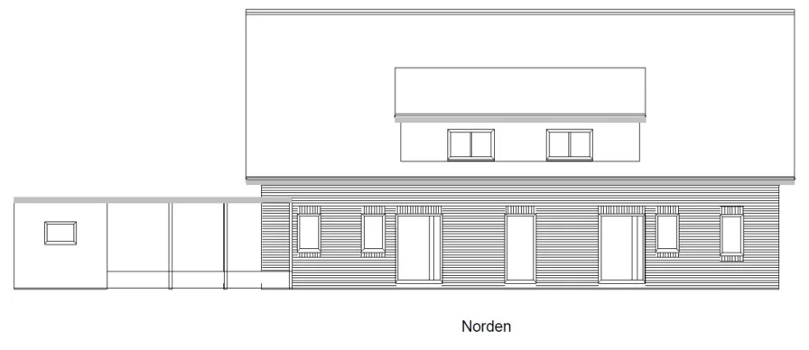 Ansicht Norden - Haus mieten in Großenkneten / Huntlosen - Neubau Doppelhaushälfte in Huntlosen