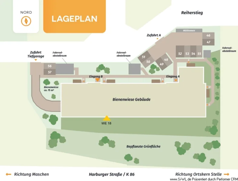 Lageplan Bienenwiese