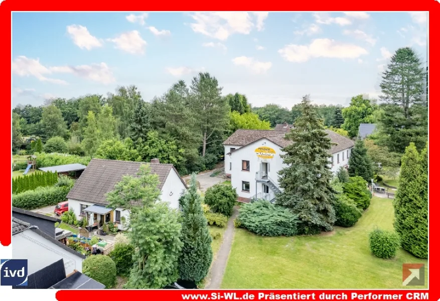 Süd Ansicht - Gastgewerbe/Hotel kaufen in Vierhöfen - Neustart im Grünen