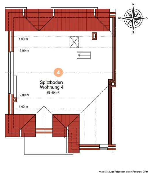 Grundriss - Spitzboden