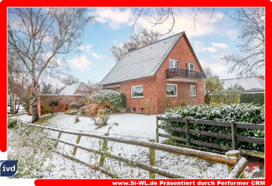 Westansicht - Haus kaufen in Marschacht - Möchten Sie ruhig und nah am Wasser wohnen?