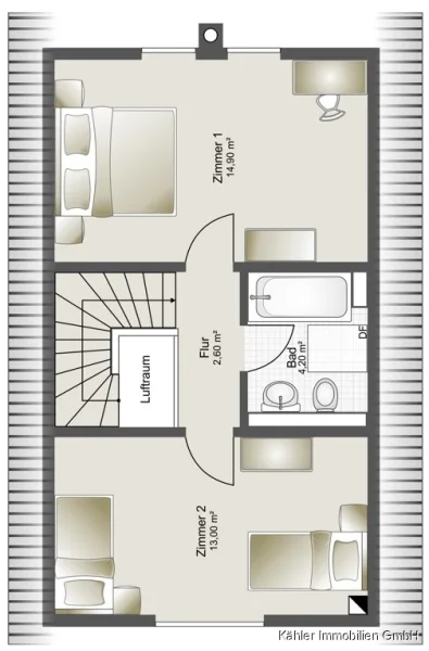 Grundriss Obergeschoss