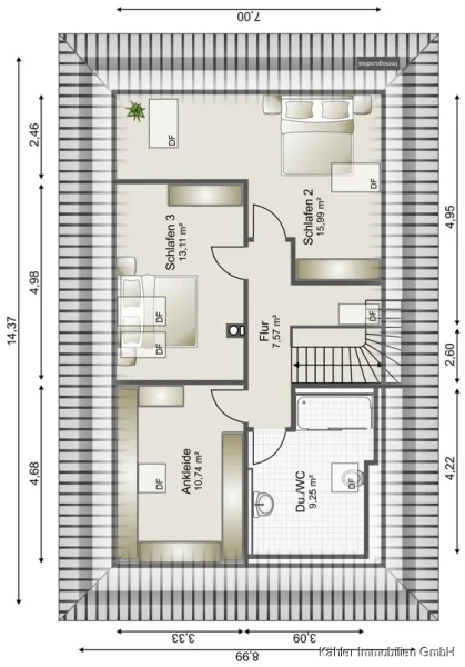 Grundriss Dachgeschoss