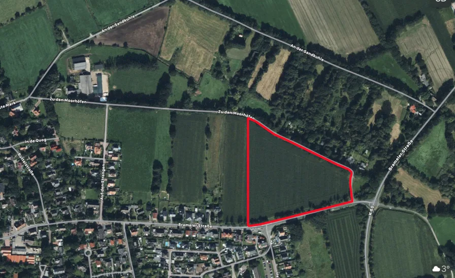 Übersicht - Grundstück kaufen in Schiffdorf - Ackerland in Schiffdorf mit Potenzial