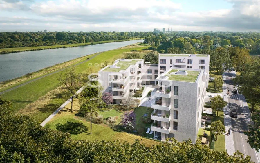 Seegold_Übersicht - Wohnung kaufen in Bremen - Schöne 2-Zimmer Neubauwohnung mit herrlichem Weitblick auf den Werdersee