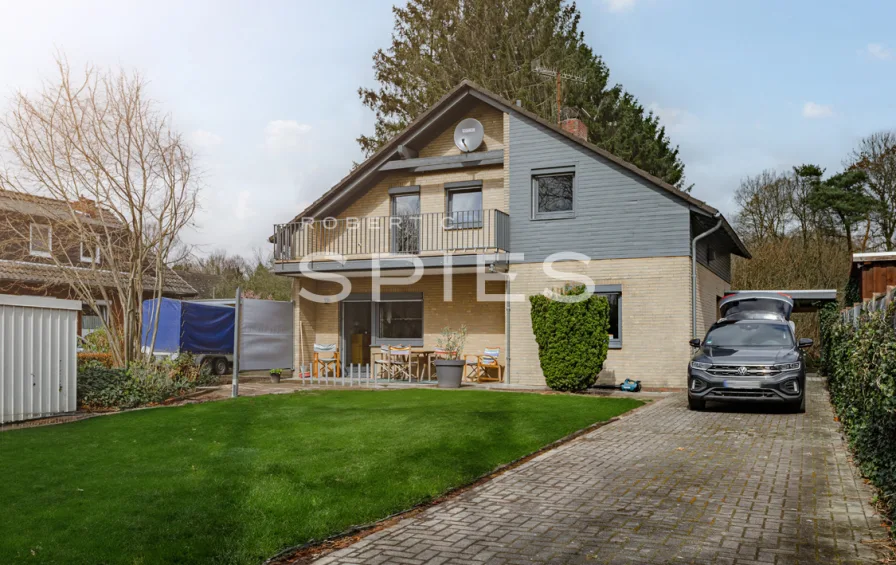 Ansicht - Haus kaufen in Wardenburg - Einfamilienhaus mit moderner Ausstattung am Küstenkanal in unmittelbarer Nähe zur Stadtgrenze von OL