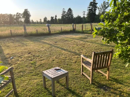  - Haus kaufen in Worpswede - ebenerdiges Reihenendhaus m. 2 Wohneinheiten, Garten m. Weitblick- teilvermietet-  2 km v. Worpswede