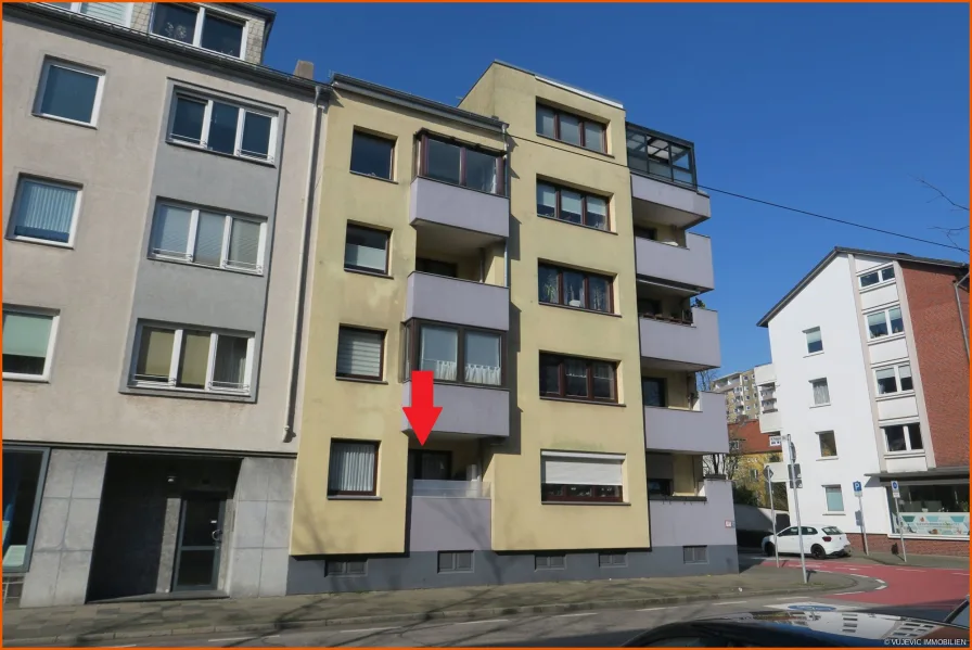 Hausansicht - Wohnung kaufen in Bremerhaven - Klein aber Fein