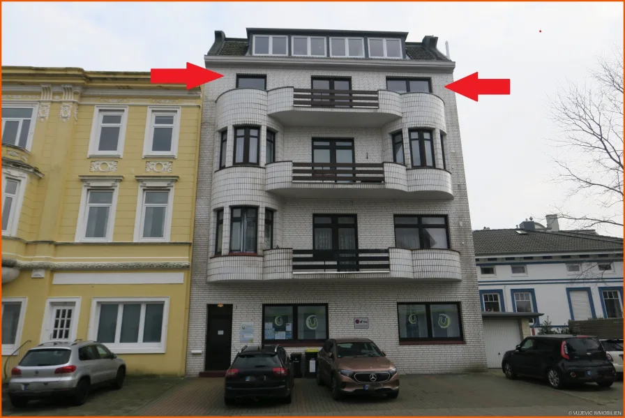 Straßenansicht - Wohnung kaufen in Cuxhaven - Die Elbe in Sichtweite! Eigentumswohnung in Cuxhaven-Döse