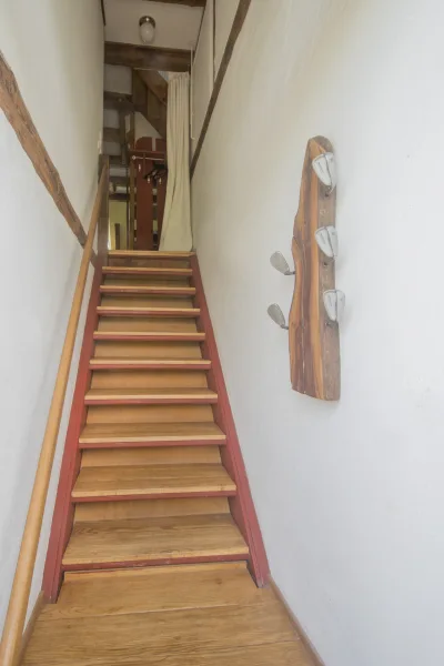 Treppe zur Ferienwohnung