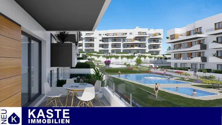 Titelbild - Wohnung kaufen in Orihuela  - Wohnen am Strand von Alicante: Gehobenes Apartment in exklusiver Wohnanlage