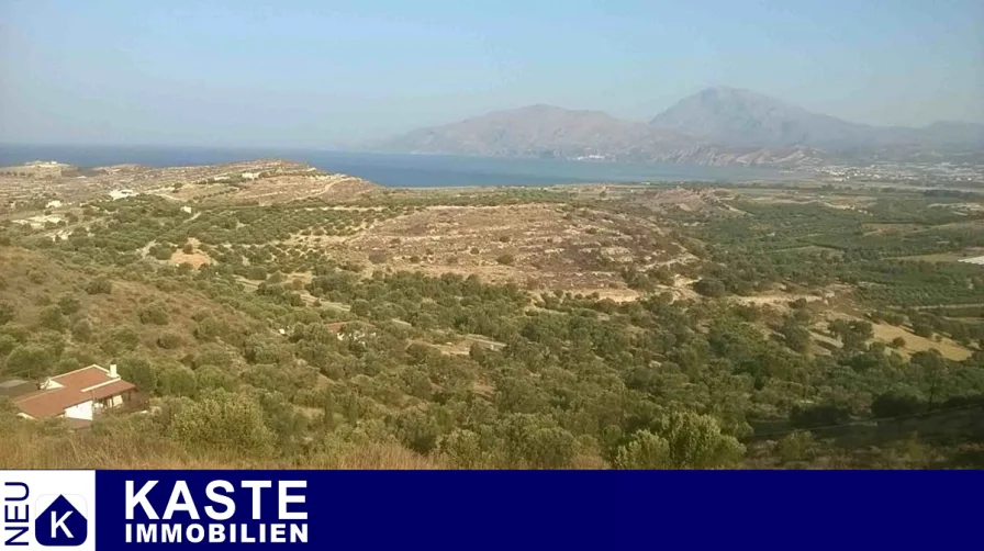 Titel - Grundstück kaufen in Kamilari - Großes Grundstück zur Landwirtschaft und zum Wohnen geeignet, in Strandnähe auf Kreta.