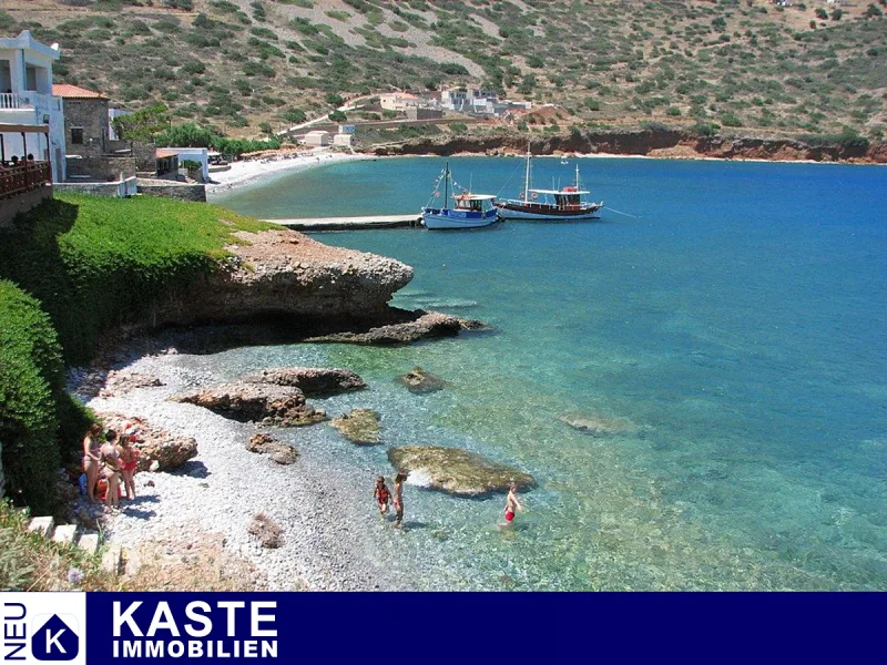 Titel - Grundstück kaufen in Plaka - Baugrundstück mit Meerblick in Plaka, Region Elounda