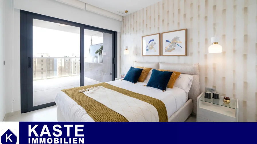 Titel - Wohnung kaufen in Playa de Poniente/Benidorm - Erstbezug direkt am Meer: Modernes Penthouse mit Dachterrasse in Alicante