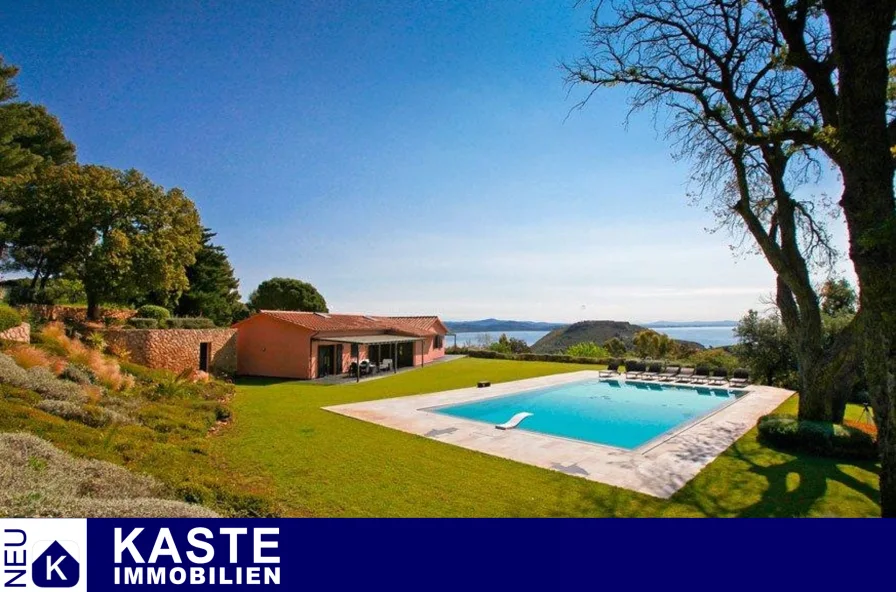 Titel - Haus kaufen in Grosseto - Luxus-Panoramavilla mit Meerblick auf dem Monte Argentario