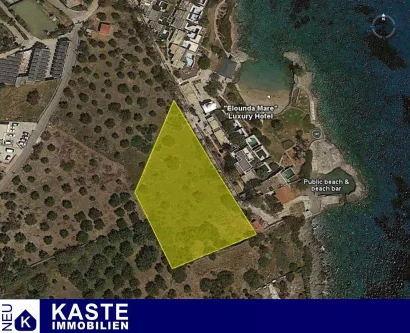 Titel - Grundstück kaufen in Elounda - Bauland in Elite-Lage neben Luxushotel, in der Nähe von Strand und Golfplatz