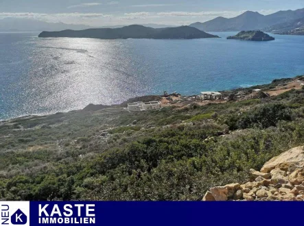 Titel - Grundstück kaufen in Elounda - Bauland am Meer mit atemberaubendem Blick, nordöstlich von Plaka, Elounda