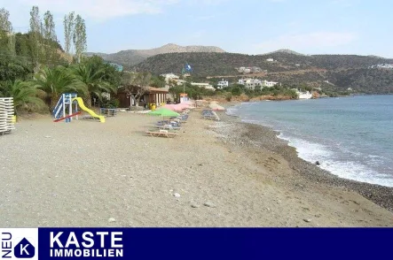 Titel - Grundstück kaufen in Agios Nikolaos - Großes Baugrundstück, kurzfristig bebaubar, mit toller Aussicht auf das Meer auf Kreta.