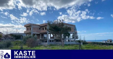 Titel - Haus kaufen in Gouves - Traumhafte Lage, endloses Potenzial: Apartmenthausprojekt mit Meerblick in Gouves, Kreta