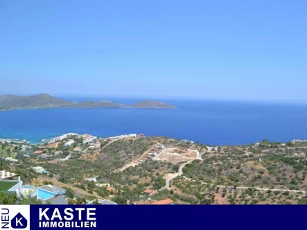 Titel - Grundstück kaufen in Elounda - 2 benachbarte Baugrundstücke mit fantastischer Aussicht