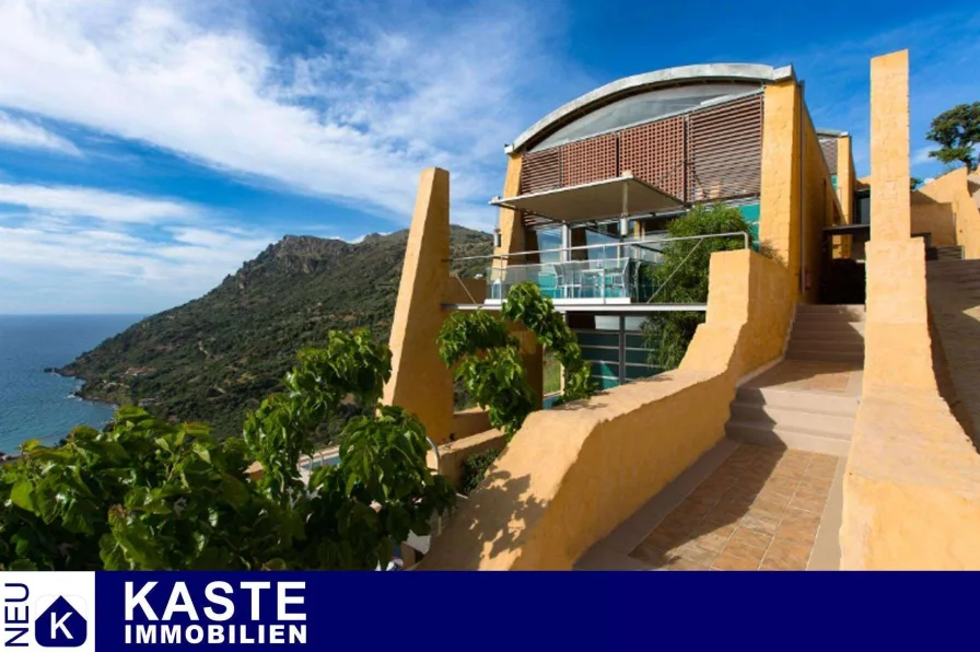 Titel - Haus kaufen in Kolymvari - Preisgekrönte Designer-Villa mit atemberaubendem Meerblick und Infinity-Pool auf Kreta.