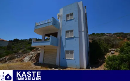 Titel - Haus kaufen in Agios Nikolaos - Villa mit Gästeapartment - Strandnähe!