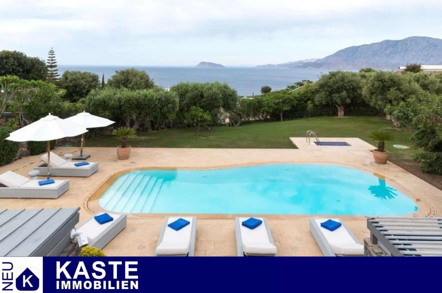 Titel - Haus kaufen in Istron - Luxuriöse Villa mit 3 Schlafzimmern und fantastischer Aussicht in Istron, Agios Nikolaos