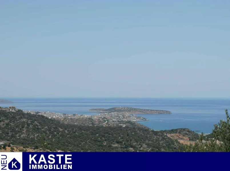 Titel - Haus kaufen in Mardati - Moderne Villa mit Meerblick im Bau, Agios Nikolaos