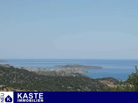 Titel - Haus kaufen in Mardati - Moderne Villa mit Meerblick im Bau, Agios Nikolaos