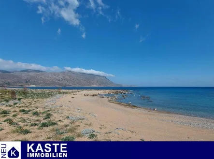 Titel - Grundstück kaufen in Kissamos - Großes ebenes Strandgrundstück in der Nähe von Kissamos